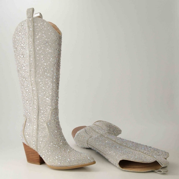 white label Scarlett Shoes - Boutique rhinestone taylor boots